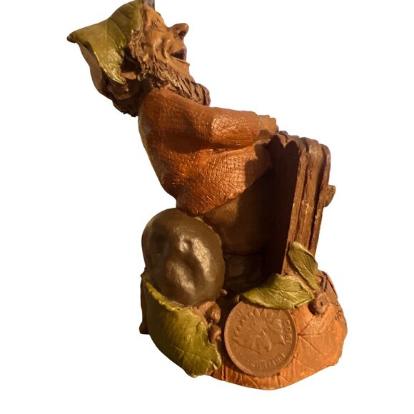 Vintage 2 Tom Clark Gnome Figurines Flyboy GI Army 1991 Pecan Resign Estate 4.75 - Picture 6 of 10